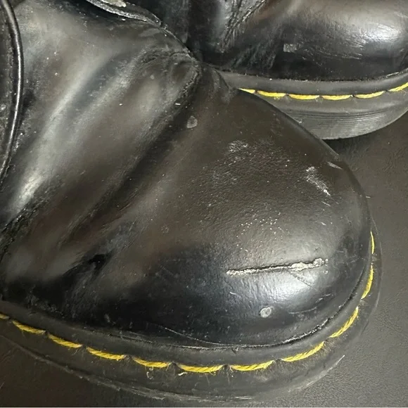 Dr.‎ Doc Martens 1461 Bex Black Leather Oxford Shoes US Men's 10 Chunky Combat - Picture 4 of 12